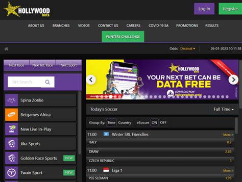 Start using the New Hollywoodbets site .